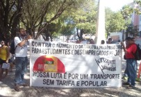 NO CEARÁ, LEVANTE POPULAR DA JUVENTUDE REALIZA ATO CONTRA O AUMENTO DA PASSAGEM
