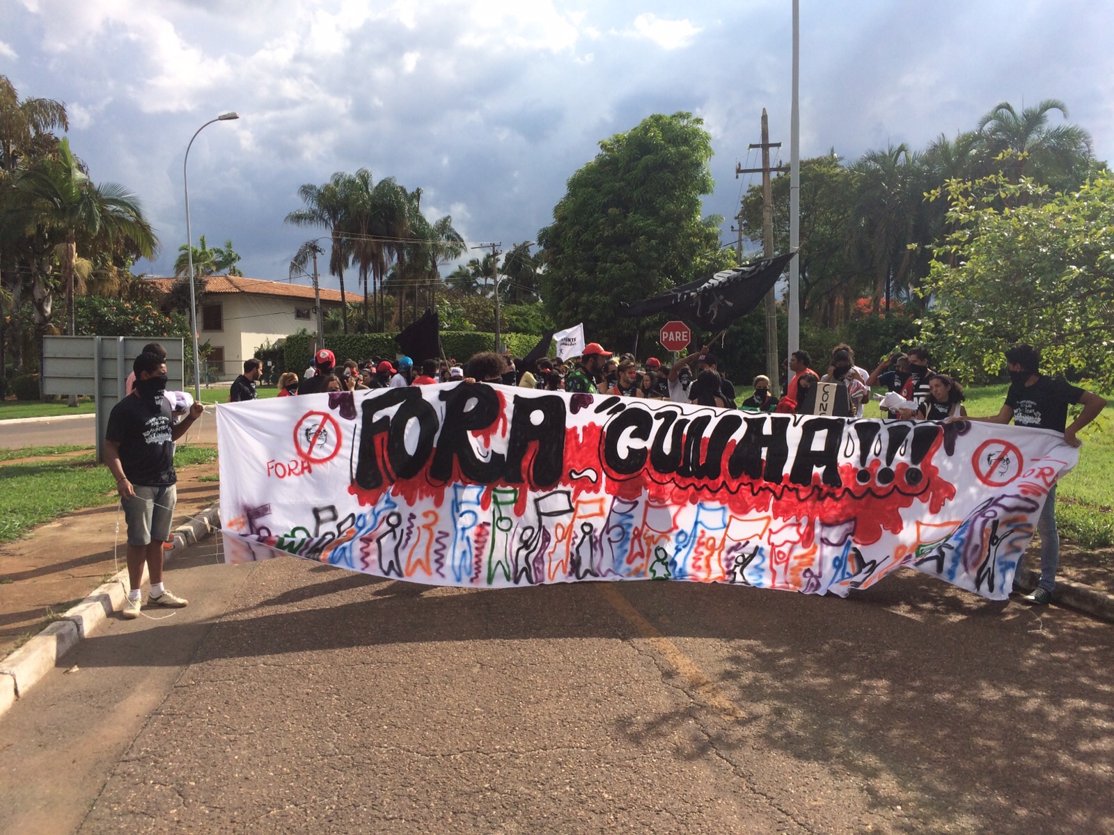 Cunha fue escrachado por la juventud en Brasília